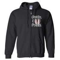 Chucks And Pearls Gift Kamala Harris New Vice President Full Zip Hoodie