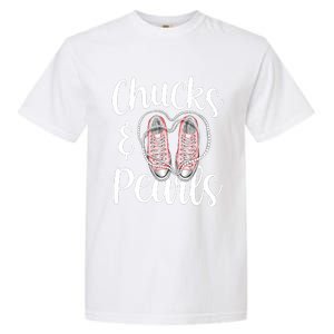 Chucks And Pearls Gift Kamala Harris New Vice President Garment-Dyed Heavyweight T-Shirt