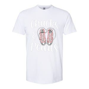 Chucks And Pearls Gift Kamala Harris New Vice President Softstyle CVC T-Shirt