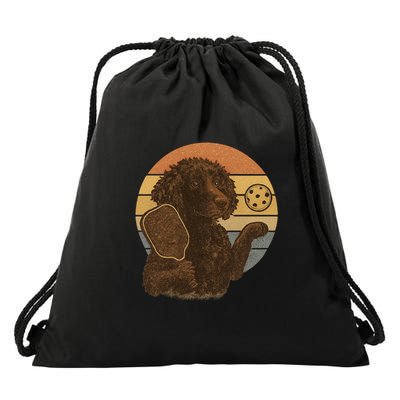 Custom AI Pickleball Dog Drawstring Bag