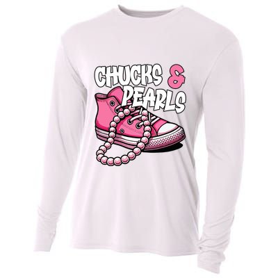 Chucks And Pearls 2024 Cool Gifts Cooling Performance Long Sleeve Crew