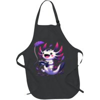 Cute Axolotl Playing Console Video Games Axolotl Gaming Apron
