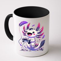 Cute Axolotl Playing Console Video Games Axolotl Gaming Mug
