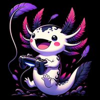 Cute Axolotl Playing Console Video Games Axolotl Gaming Toddler T-Shirt