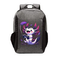 Cute Axolotl Playing Console Video Games Axolotl Gaming Vector Backpack