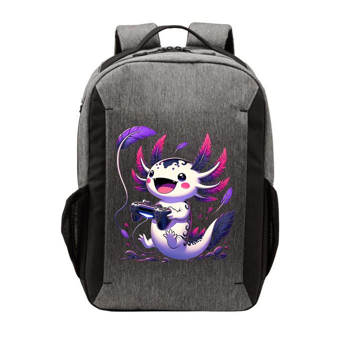 Cute Axolotl Playing Console Video Games Axolotl Gaming Vector Backpack
