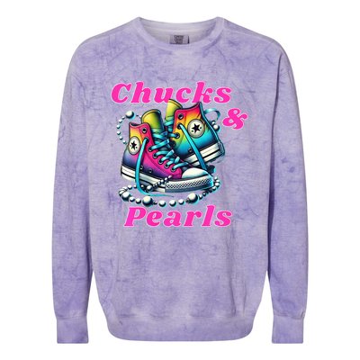 Chucks And Pearls Colorblast Crewneck Sweatshirt