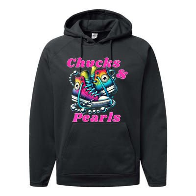 Chucks And Pearls Performance Fleece Hoodie