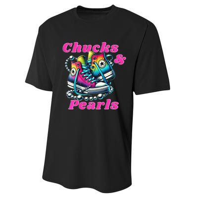 Chucks And Pearls Performance Sprint T-Shirt