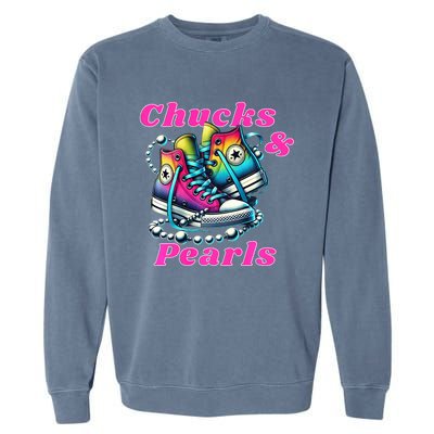 Chucks And Pearls Garment-Dyed Sweatshirt