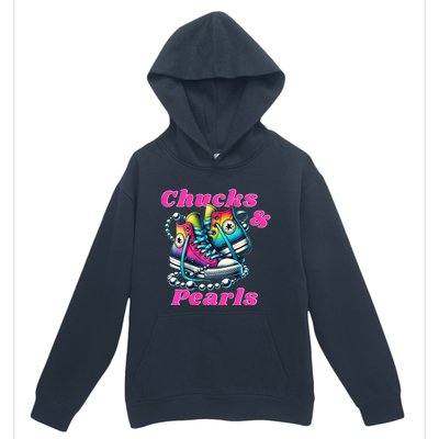 Chucks And Pearls Urban Pullover Hoodie