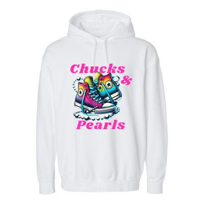 Chucks And Pearls Garment-Dyed Fleece Hoodie