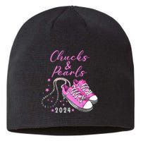 Chucks And Pearls 2024 Kamala Harris For President 47th Sustainable Beanie