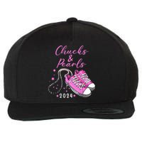 Chucks And Pearls 2024 Kamala Harris For President 47th Wool Snapback Cap