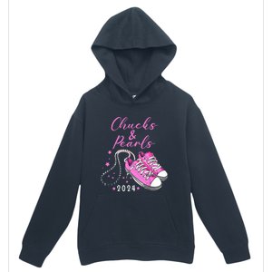 Chucks And Pearls 2024 Kamala Harris For President 47th Urban Pullover Hoodie