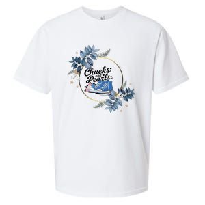 Chucks And Pearls For Ladies 2025 Flowers Sueded Cloud Jersey T-Shirt