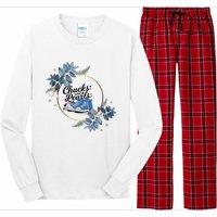 Chucks And Pearls For Ladies 2025 Flowers Long Sleeve Pajama Set