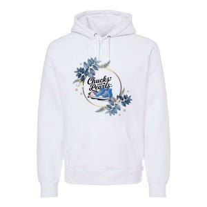 Chucks And Pearls For Ladies 2025 Flowers Premium Hoodie