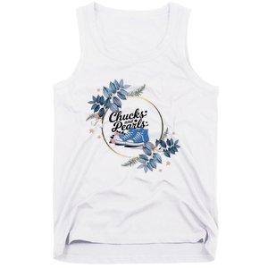 Chucks And Pearls For Ladies 2025 Flowers Tank Top