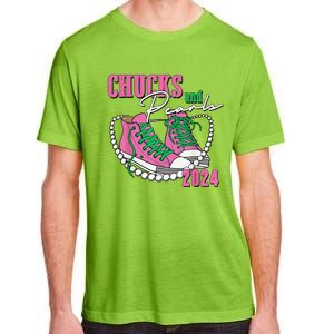 Chucks And Pearls IM With Her Kamala 2024 Gift Adult ChromaSoft Performance T-Shirt