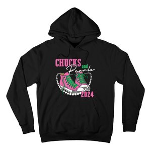 Chucks And Pearls IM With Her Kamala 2024 Gift Hoodie