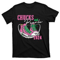 Chucks And Pearls IM With Her Kamala 2024 Gift T-Shirt