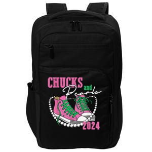 Chucks And Pearls IM With Her Kamala 2024 Gift Impact Tech Backpack