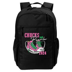 Chucks And Pearls IM With Her Kamala 2024 Gift Daily Commute Backpack