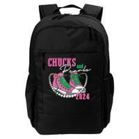 Chucks And Pearls IM With Her Kamala 2024 Gift Daily Commute Backpack