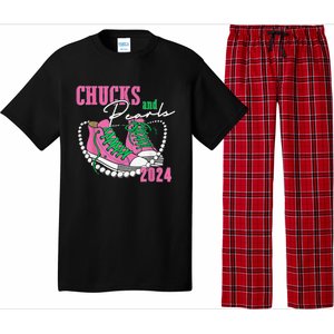 Chucks And Pearls IM With Her Kamala 2024 Gift Pajama Set