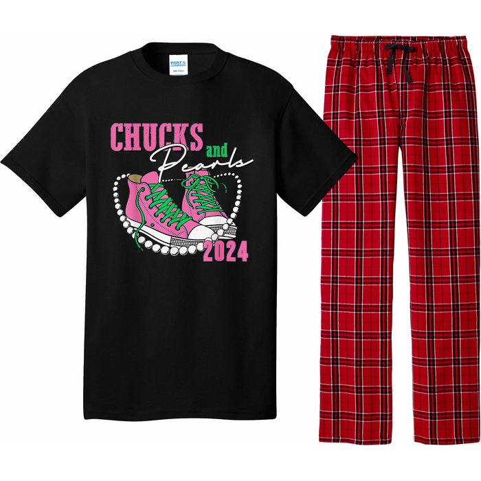 Chucks And Pearls IM With Her Kamala 2024 Gift Pajama Set