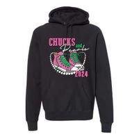 Chucks And Pearls IM With Her Kamala 2024 Gift Premium Hoodie