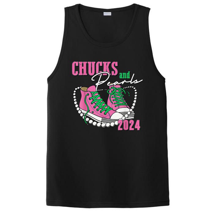 Chucks And Pearls IM With Her Kamala 2024 Gift PosiCharge Competitor Tank