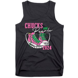 Chucks And Pearls IM With Her Kamala 2024 Gift Tank Top