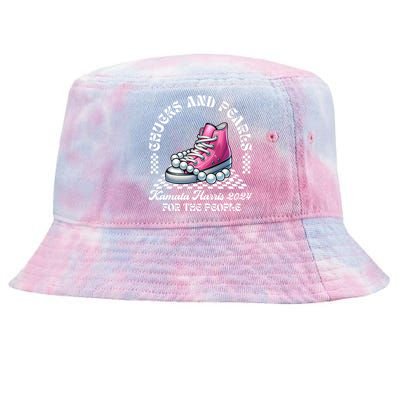 Chucks And Pearls Kamala Harris 2024 President Campaign Tie-Dyed Bucket Hat