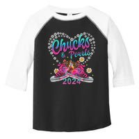 Chucks And Pearls Kamala Harris 2024 For President 47 Gift Toddler Fine Jersey T-Shirt