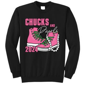 Chucks And Pearls Im With Her Kamala 2024 Sweatshirt