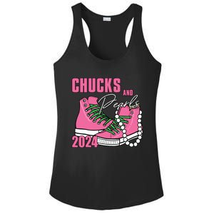 Chucks And Pearls Im With Her Kamala 2024 Ladies PosiCharge Competitor Racerback Tank