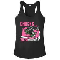 Chucks And Pearls Im With Her Kamala 2024 Ladies PosiCharge Competitor Racerback Tank