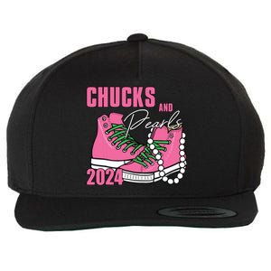 Chucks And Pearls Im With Her Kamala 2024 Wool Snapback Cap