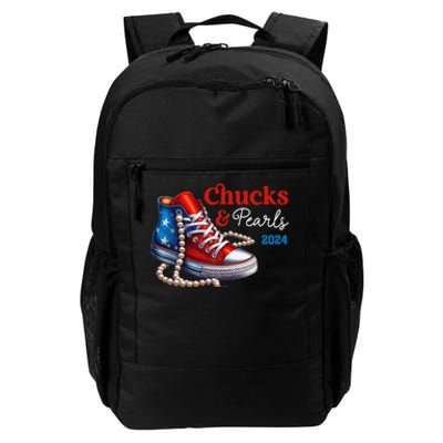 Chucks And Pearls 2024 IM With Her Kamala Gift Daily Commute Backpack