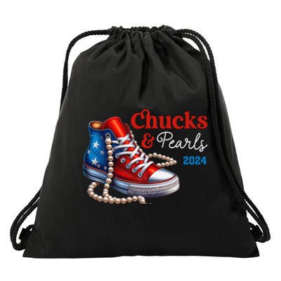 Chucks And Pearls 2024 IM With Her Kamala Gift Drawstring Bag