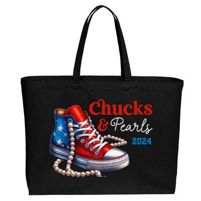 Chucks And Pearls 2024 IM With Her Kamala Gift Cotton Canvas Jumbo Tote