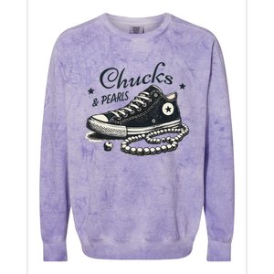 Chucks And Pearls IM With Her Kamala 2024 Colorblast Crewneck Sweatshirt