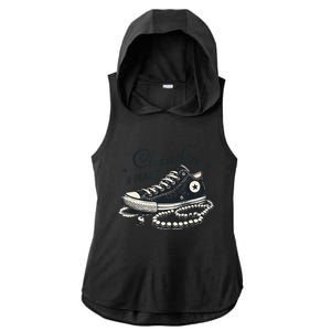 Chucks And Pearls IM With Her Kamala 2024 Ladies PosiCharge Tri-Blend Wicking Draft Hoodie Tank