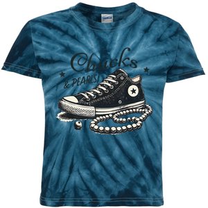 Chucks And Pearls IM With Her Kamala 2024 Kids Tie-Dye T-Shirt