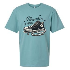 Chucks And Pearls IM With Her Kamala 2024 Sueded Cloud Jersey T-Shirt