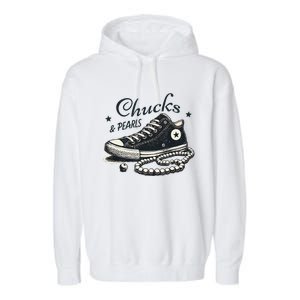 Chucks And Pearls IM With Her Kamala 2024 Garment-Dyed Fleece Hoodie