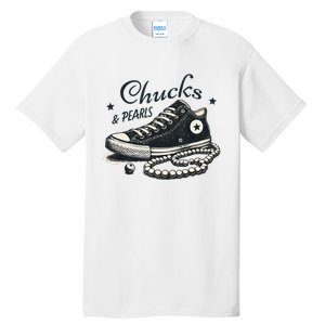 Chucks And Pearls IM With Her Kamala 2024 Tall T-Shirt