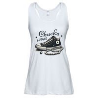 Chucks And Pearls IM With Her Kamala 2024 Ladies Essential Flowy Tank